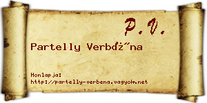 Partelly Verbéna névjegykártya
